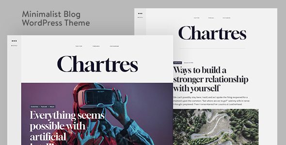 Chartres v1.1 永恒极简主义博客 WordPress 主题下载