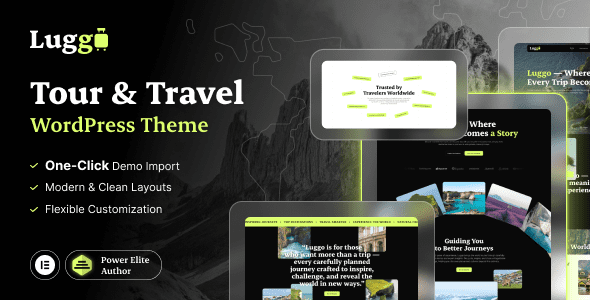 Luggo v1.0.0 旅游与旅行社 WordPress 主题下载
