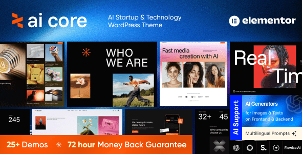 AI Core v1.0 —— AI 初创与科技 WordPress 主题下载