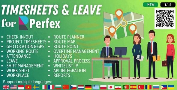 Timesheets and Leave Management for Perfex CRM v1.2.3 源码下载