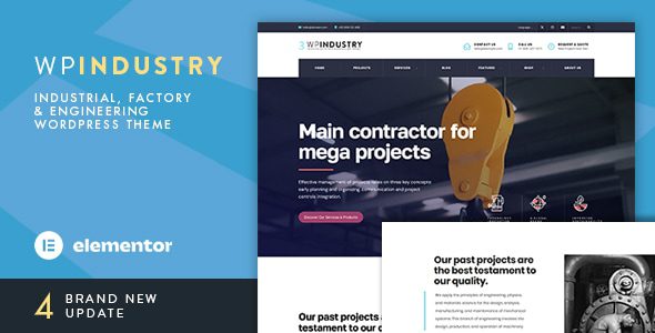 WP Industry v4.2 工业类 WordPress 主题下载