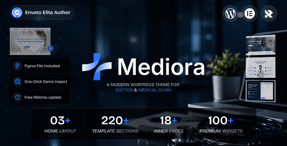 Mediora v1.0.2 医生与医疗诊所 WordPress 主题下载