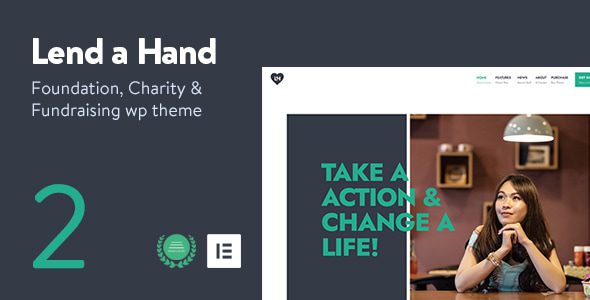 Lend a Hand v2.5 基金会与慈善 WordPress 主题下载