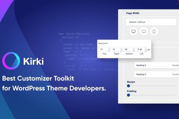 Kirki Pro v6.0.9 可视化构建器插件下载