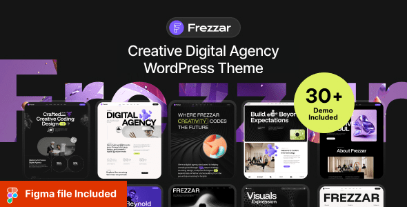 Frezzar v1.0.0 创意数字代理机构 WordPress 主题下载