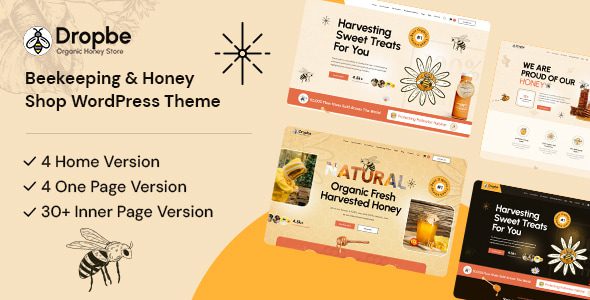 Dropbe v1.0.0 养蜂与蜂蜜商店 WordPress 主题下载
