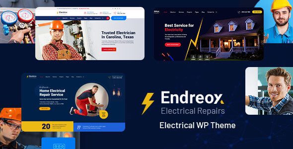 Endreox v1.0 电气维修 WordPress 主题下载