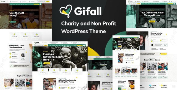 Gifall v1.0.1 慈善非营利 WordPress 主题下载