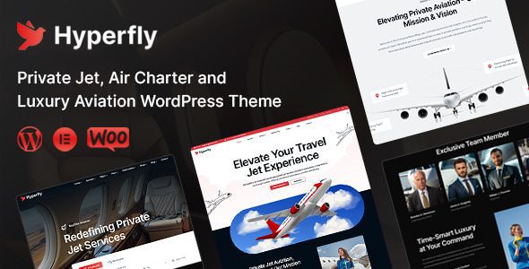 HyperFly v1.0.0 私人包机与航空 WordPress 主题下载