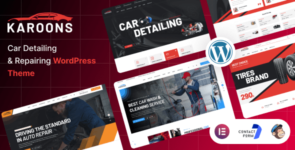 Karoons v1.0.0 汽车美容与维修 WordPress 主题下载
