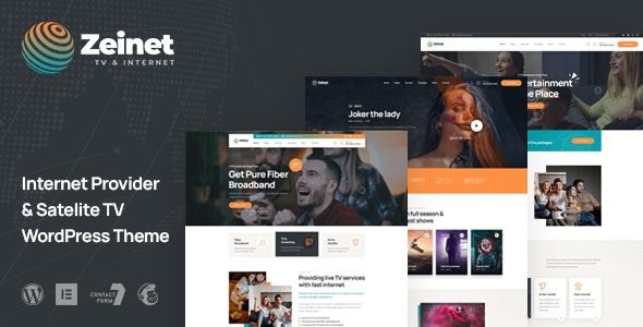 Zeinet v2.1.0 互联网服务与卫星电视 WordPress 主题下载