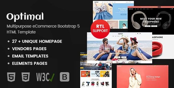Optimal v4.1 电子商务 HTML 模板下载