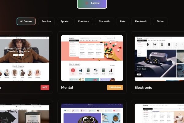 Amerce v1.1 – 多用途电商 Laravel 源码下载