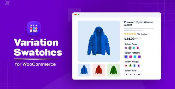 Variation Swatches for WooCommerce Pro 2.2.10 颜色图片按钮变体SKU样式插件下载