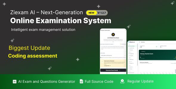 Ziexam AI v1.2.7 – 新一代在线考试系统 SaaS 平台源码下载