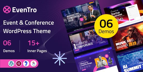 EvenTro v1.0 – 活动与会议 WordPress 主题下载