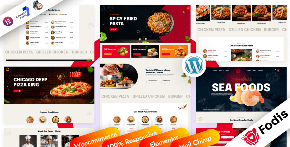 Fodis v1.0.1 餐厅和咖啡馆 WordPress 主题下载