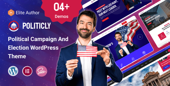 Politicly v1.0.0 政治竞选和市政府 WordPress 主题下载