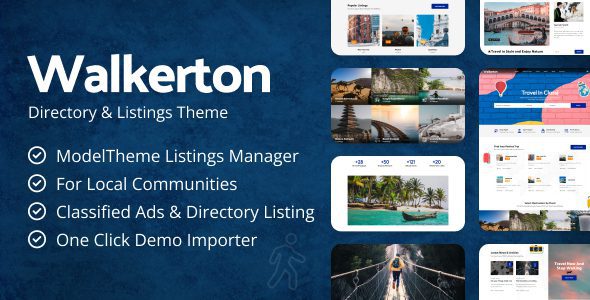 Walkerton v1.3 目录和列表，旅游 WordPress 主题下载