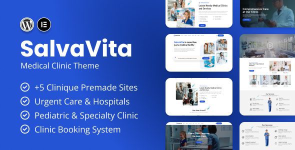 SalvaVita v1.4 医疗诊所 WordPress 主题下载