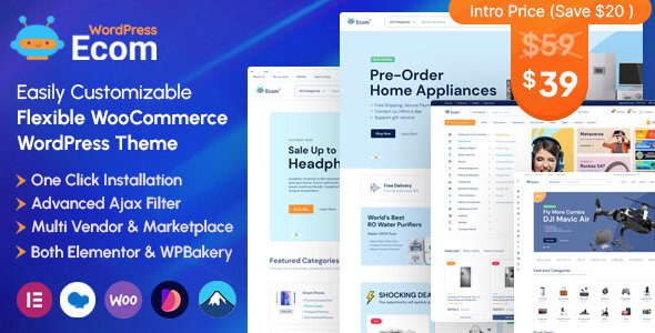 Ecom v1.3.1 多用途 WooCommerce WordPress 主题下载