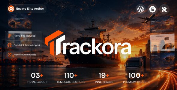 Trackora v1.0.1 运输与物流 WordPress 主题下载
