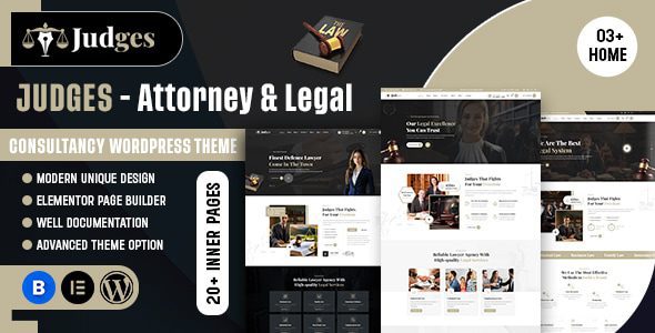 Judges v1.0.0 律师与法律类 WordPress 主题下载