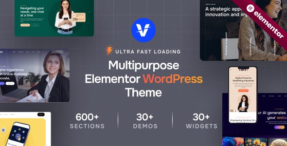 Vonix v2.0 多用途 Elementor WordPress 主题下载