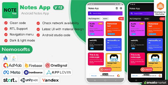 Android Notes App v15.0 笔记app源码下载