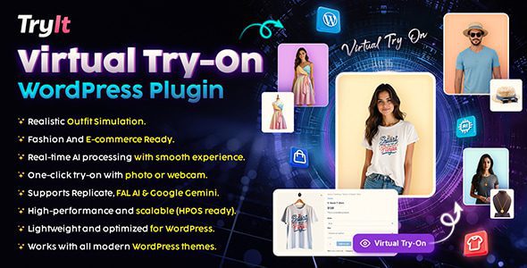 TRYIT v1.0.0 – WooCommerce WordPress 虚拟试穿插件下载
