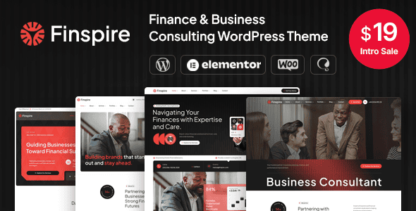 Finspire v1.0 —— 金融与商业咨询 WordPress 主题下载