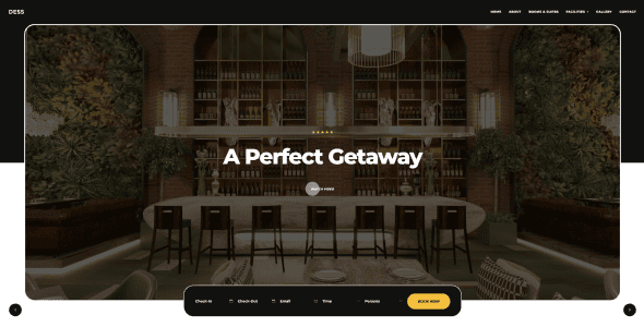 Dess v1.0.0 – 酒店与度假村 WordPress 主题下载