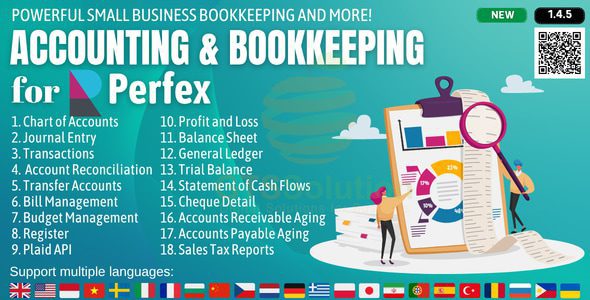Accounting and Bookkeeping module for Perfex CRM v1.4.5 的会计和簿记模块源码下载