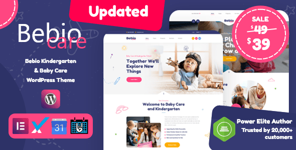Bebio v1.9 – 幼儿园及婴儿护理 WordPress 主题下载
