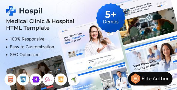 Hospil v1.0 – 医疗保健 HTML 模板下载