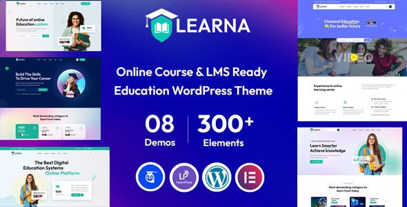 Learna v2.0 – 教育与在线课程 WordPress 主题下载