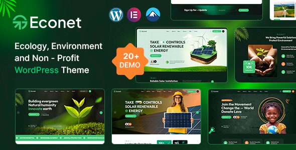Econet v1.0 – 生态、环境与非营利组织 WordPress 主题下载