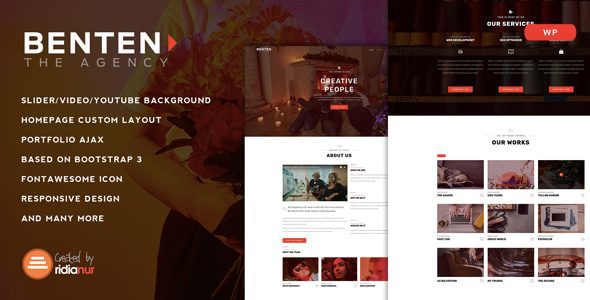 Benten 1.2 – 响应式单页作品集主题下载