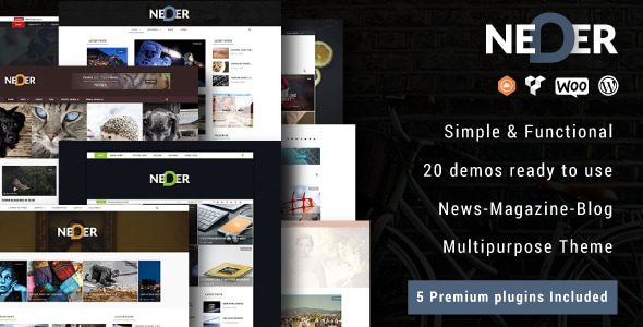 Neder 2.0 – WordPress 新闻杂志和博客主题下载
