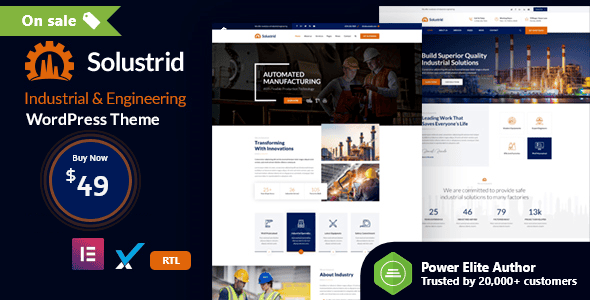 Solustrid 2.3 – 工厂及工业企业 WordPress 主题下载