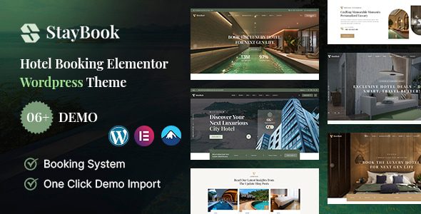 StayBook v1.0.0 – 酒店预订 WordPress 主题下载