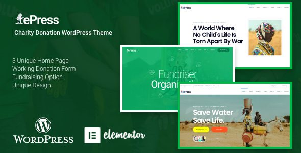 ePress 5.0.0 – 非营利慈善机构 WordPress 主题下载