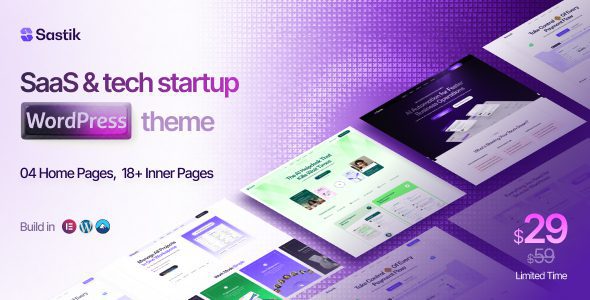 Sastik v1.0.0 – SaaS 与科技初创企业 WordPress 主题下载