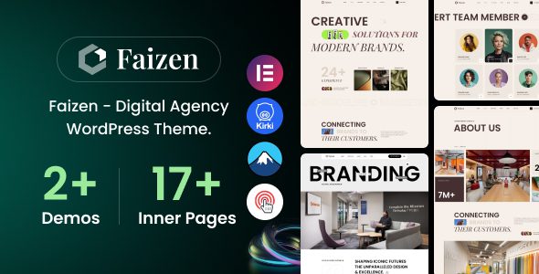 Faizen v1.0.0 – 数字代理机构 WordPress 主题下载