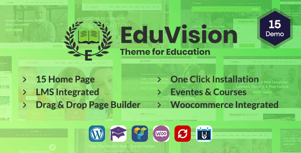 Eduvision v1.3 – 在线课程多用途教育 WordPress 主题下载
