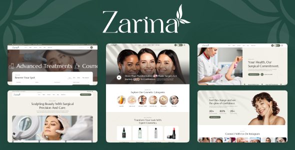 Zarina 1.0.3 – 整形外科 WordPress 主题下载