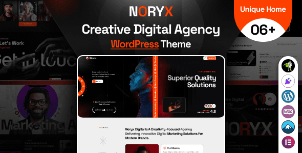 Noryx 1.0 – 数字代理及创意 WordPress 主题下载