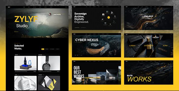 Zylyf 1.0.0 – 创意粗犷主义机构及作品集 WordPress 主题下载