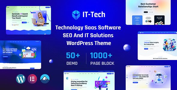 IT-Tech v1.0.0 – IT 解决方案与 SaaS 技术 WordPress 主题下载