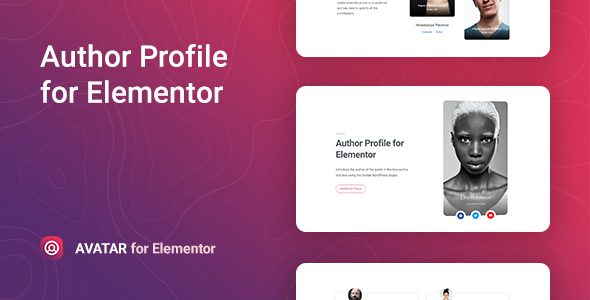 Avatar – Author Box for Elementor v1.0.5 Elementor 作者信息框网页设计组件插件下载